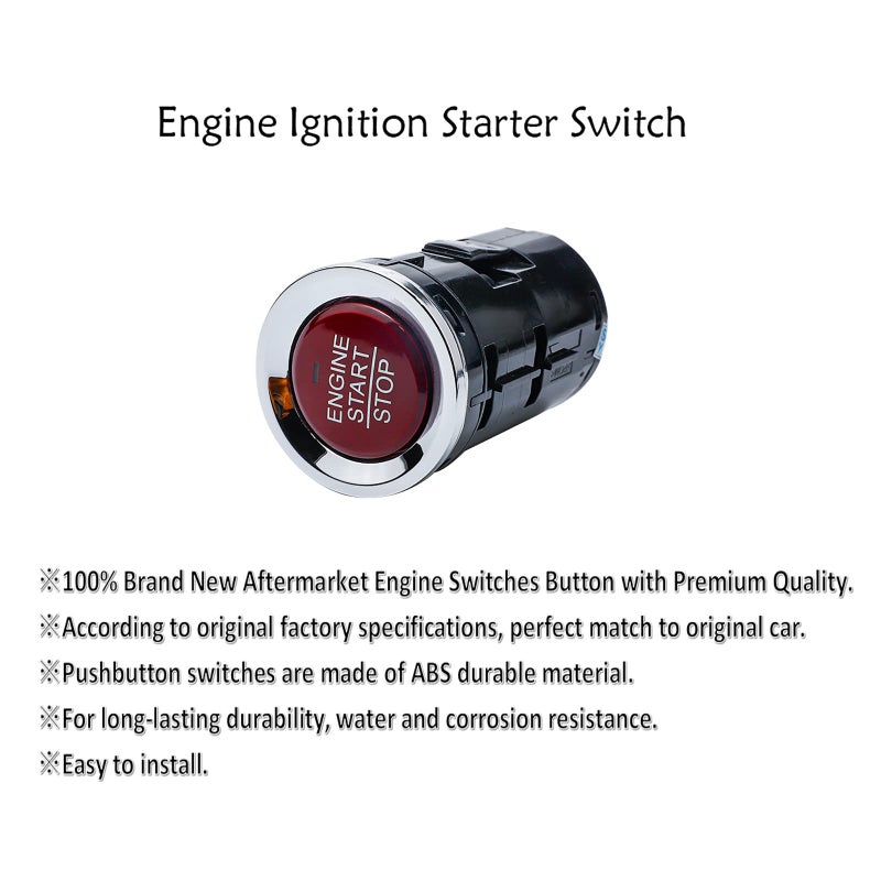 MANATEE Ignition Starter Switches 35881-T4N-702 Replacement for Honda HR-V 1.8L 2016 2017 2018, 35881-T4N-701 35881-T4N-H01 35881-T4N-H02,Engine Key Start Stop Push Button One-Button Switch - Image 4